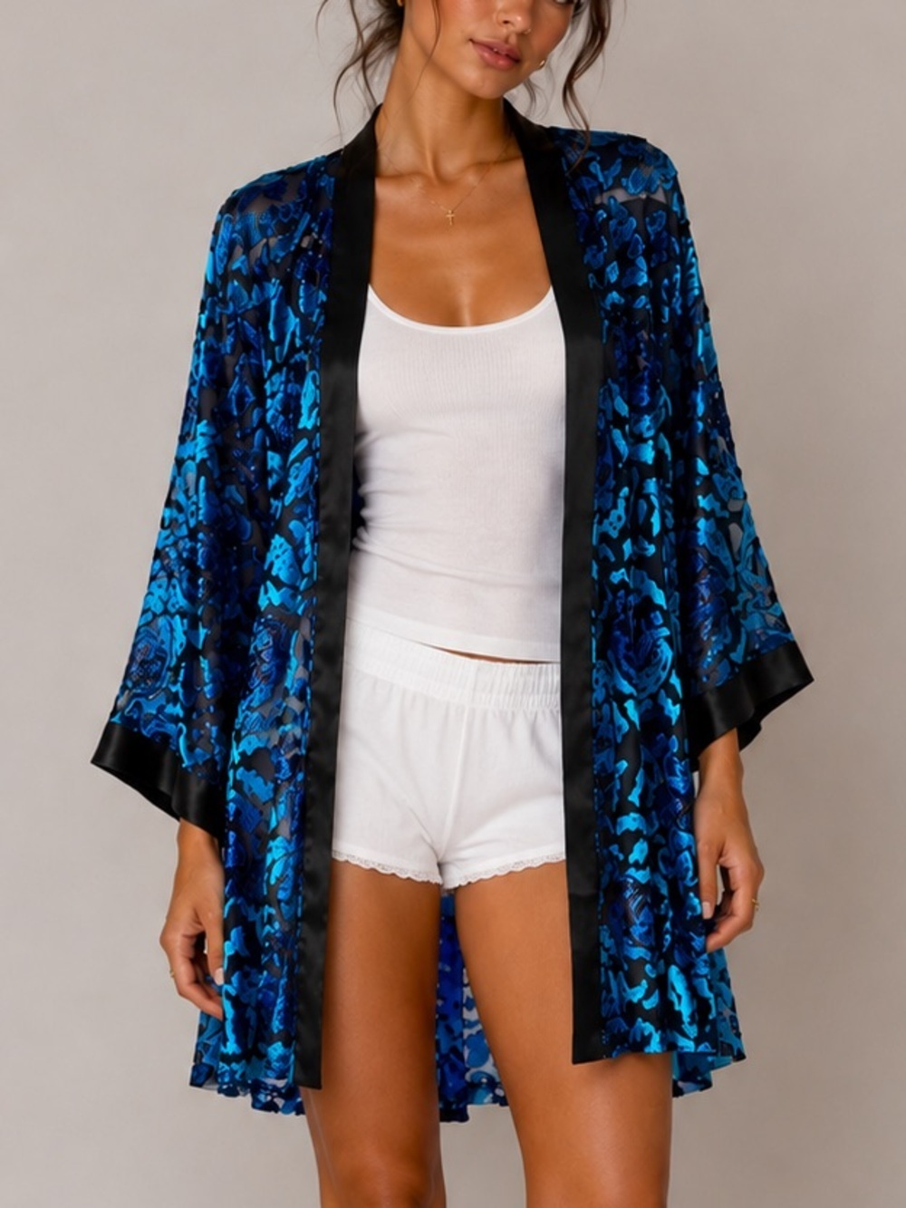 90s RARE Victoria’s Secret Velvet Beaded Robe Size Medium Large VTG Y2K Fairy